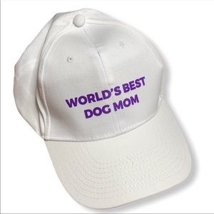 NWOT World’s Best Dog Mom White Hat